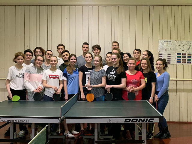Студенты Высшей школы перевода на первенстве МГУ по настольному теннису